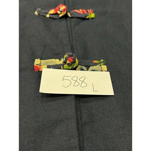 YIPINXIAN Chinese-Inspired Traditional Knot Buttons Plaid Lined Dress Size XL NW - Picture 8 of 9